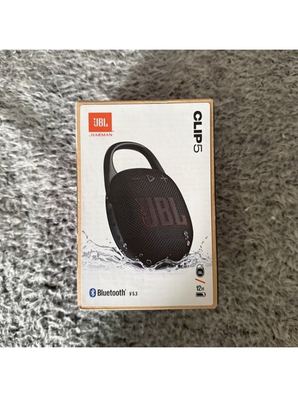 JBL Clip 5 Ultra Portable Pro Sound Bluetooth Speaker Waterproof Black
